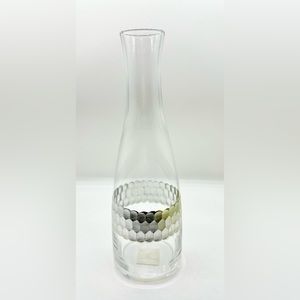 Tall Flower Bud Vase With Silver Band by Nicole